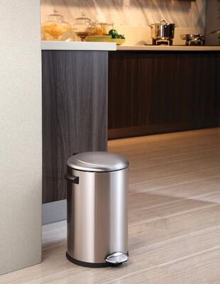 Papelera con Pedal Acero Inoxidable 20L EKO Belle Deluxe